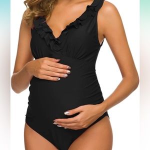 Black Maternity Swimsuit